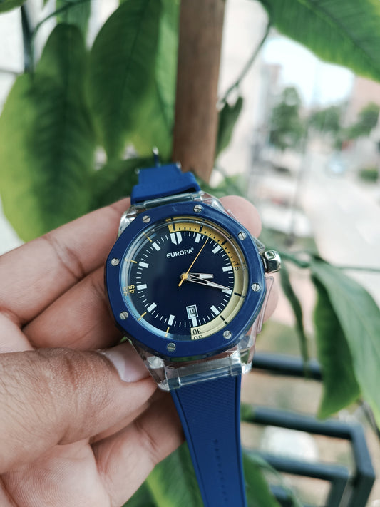 Europa Men's Watch Silicone Strap