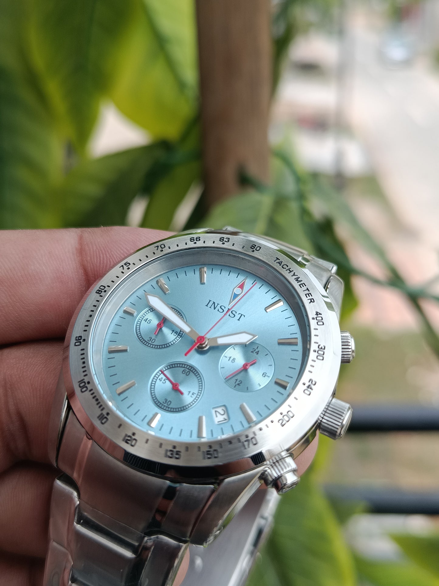 Insist Red Army Men’s Stainless Steel Watch – 41mm Dial, Japan Quartz Movement