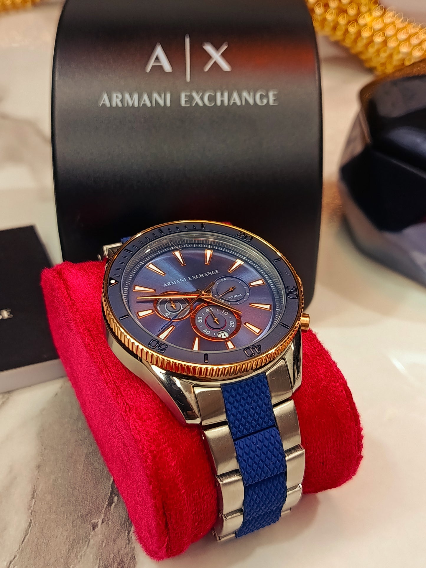 Armani Exchange AX1819 Men’s Chronograph Quartz Watch – Black Dial & Stainless Steel Bracelet