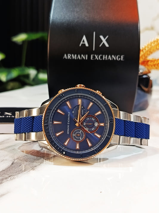 Armani Exchange AX1819 Men’s Chronograph Quartz Watch – Black Dial & Stainless Steel Bracelet