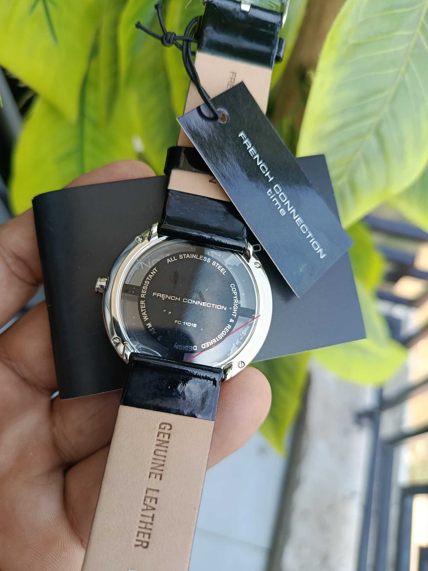 Fcuk Women's Watch Black Leather Strap