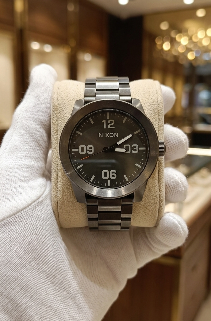 Nixon The Corporal SS Matte Black Classic Men's Field Watch (Model: A346 Series)