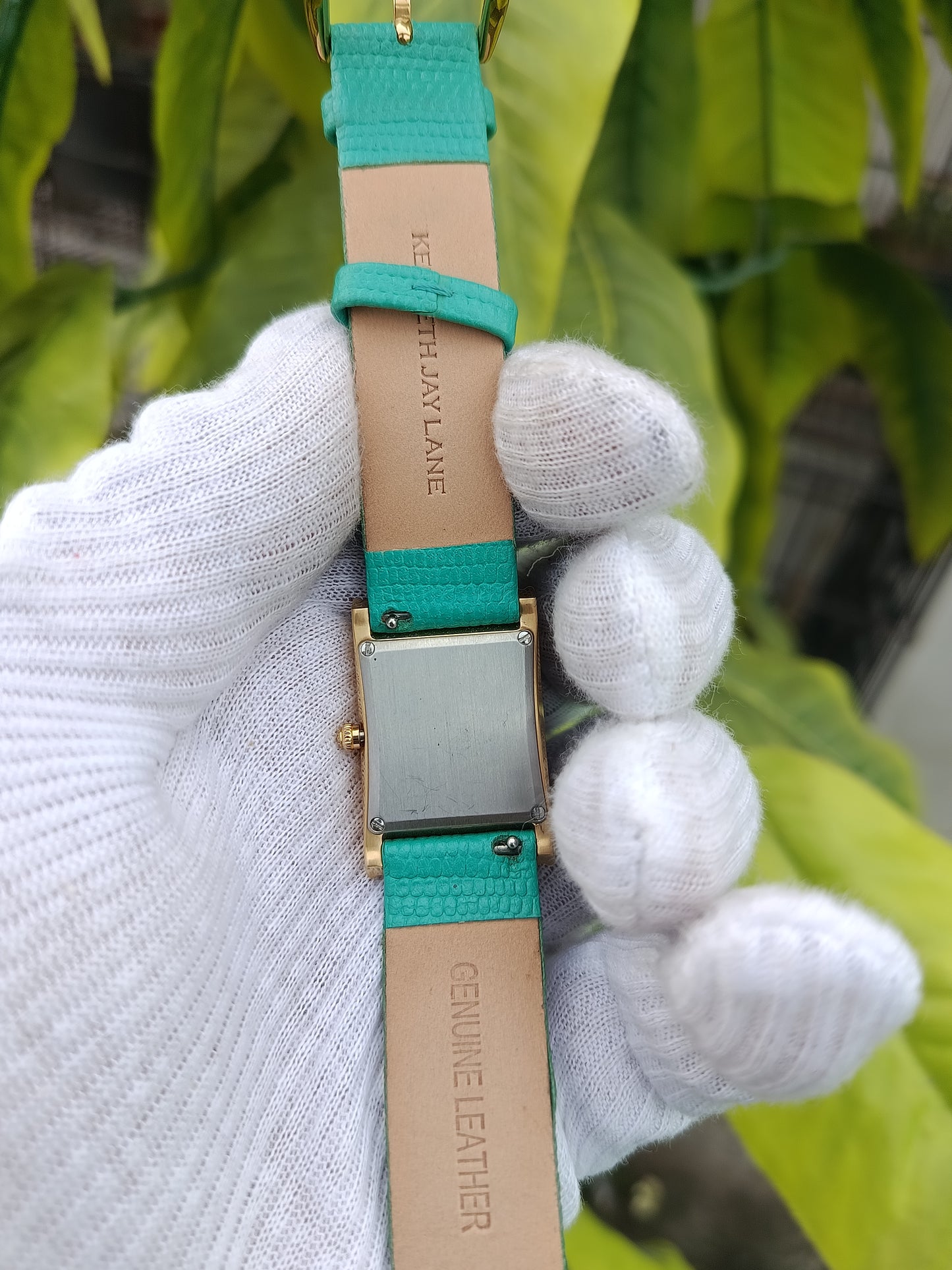 Women’s Square Watch – Teal Strap