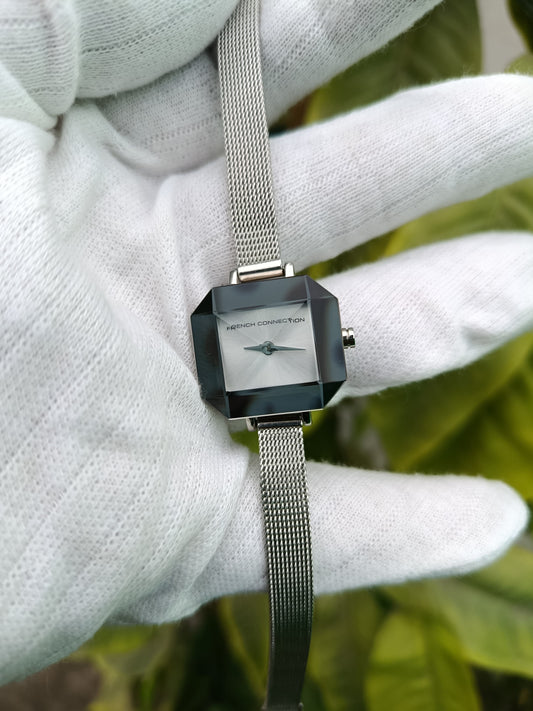 French Connection Women’s Analog Watch (FC1152W – Mesh Strap Variant)