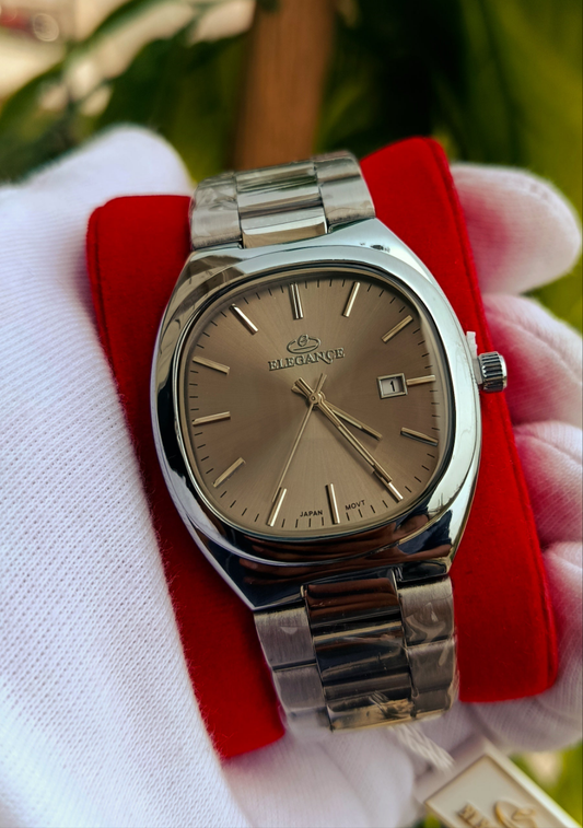 Elegance Grey Dial Men's Watch