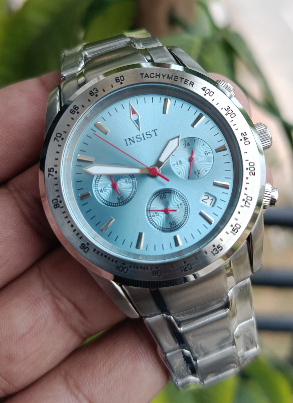 Insist Red Army Men’s Stainless Steel Watch – 41mm Dial, Japan Quartz Movement