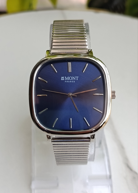 Di Mont France Blue Dial Men's Stainless Steel Watch