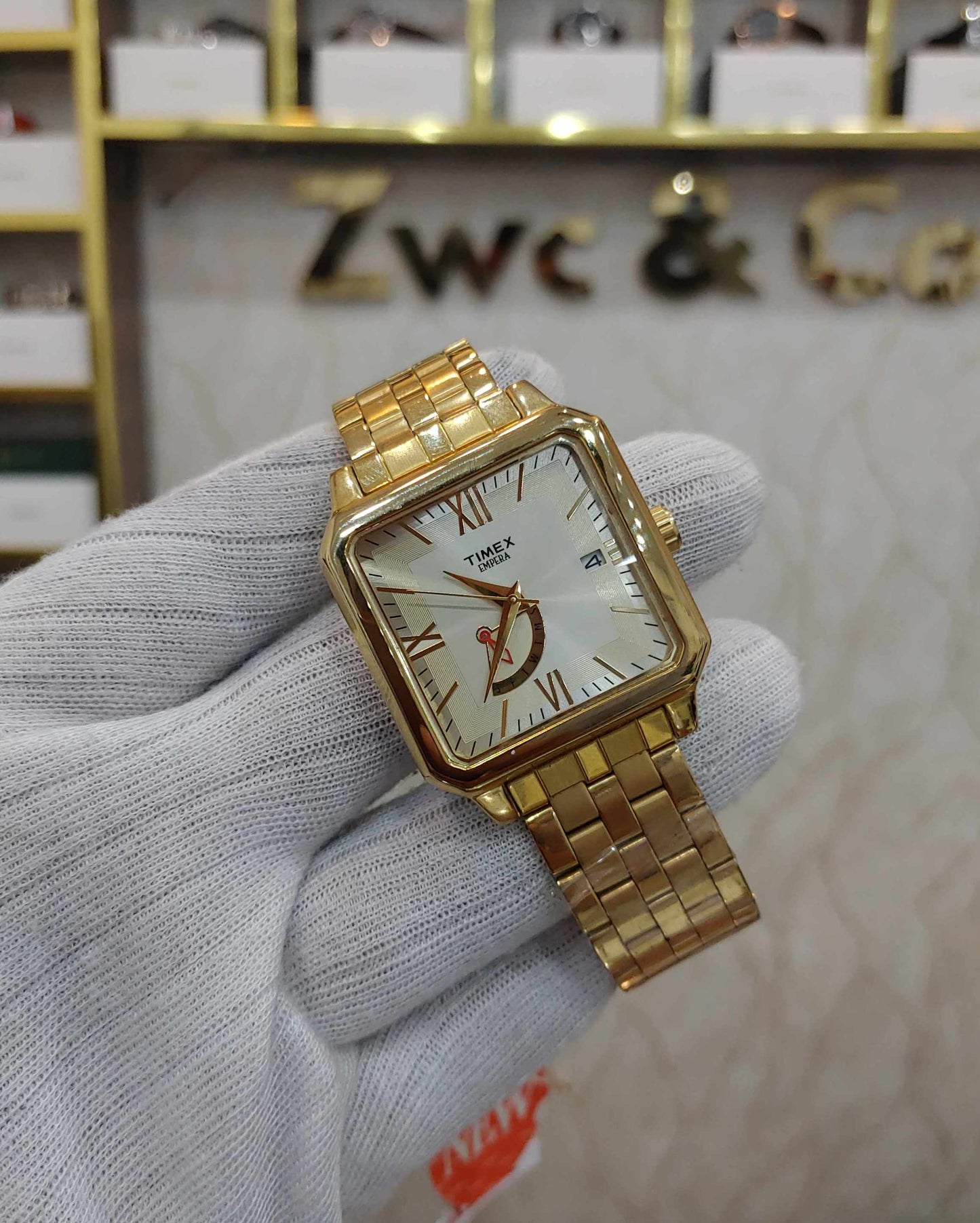Timex Calender Watch For Men 41mm Sqaure Quartz