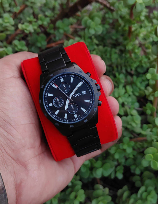 Titus Luxury Black Wrist Watch Edition