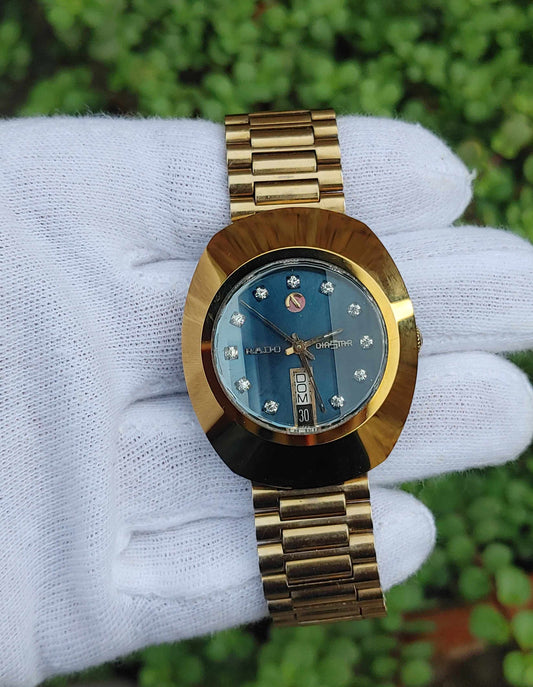 Rado Diastar Automatic Diamond Dial Watch For Men Pre Loved