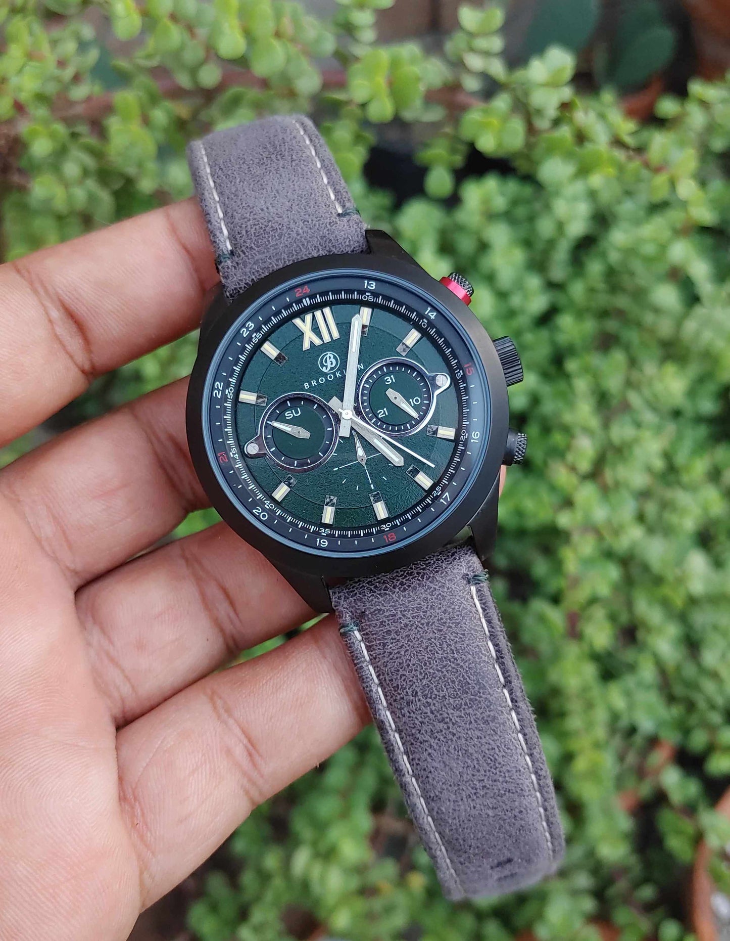 Brooklyn Watch Rare Luxury Watch For Men in Green Dial
