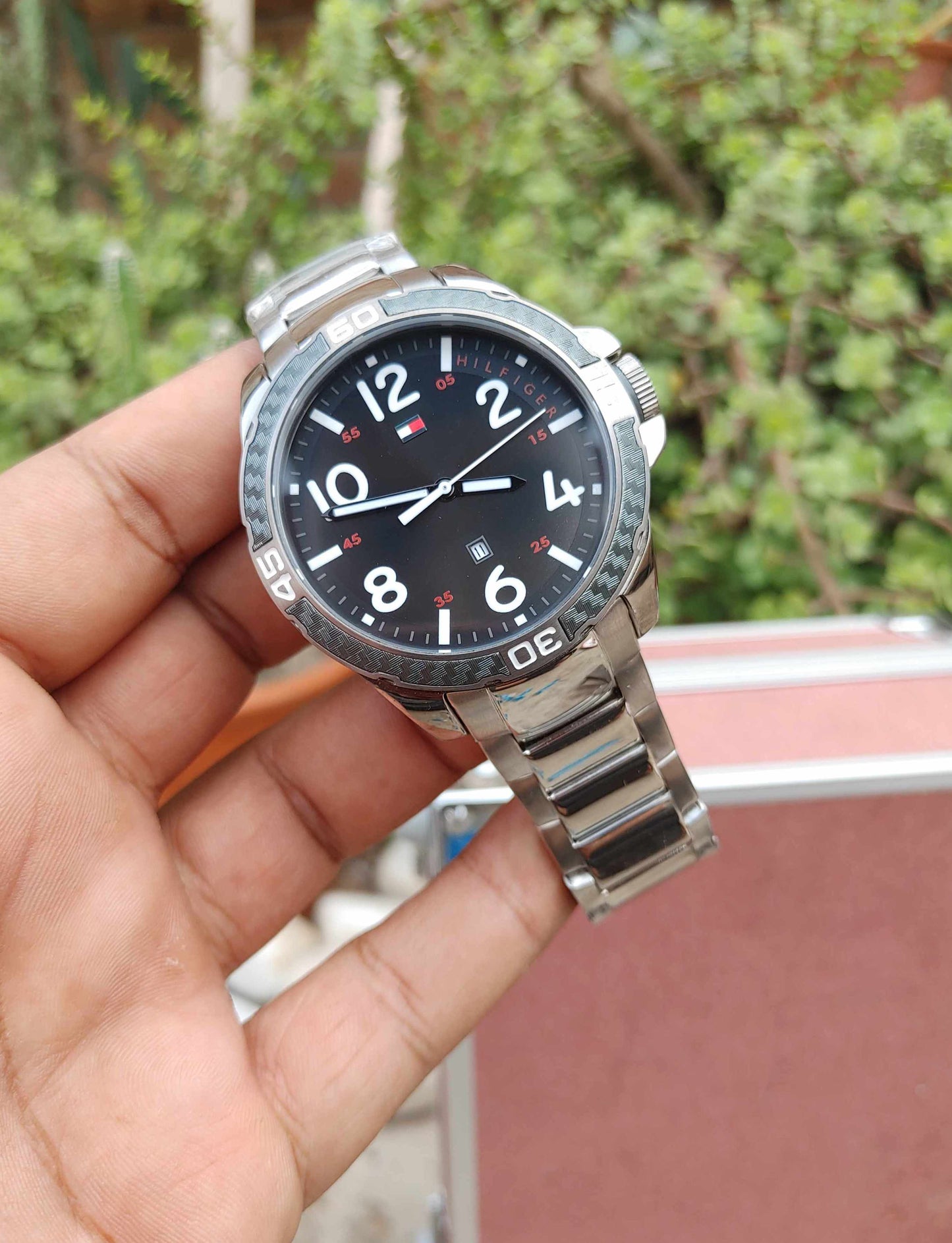 Tommy Hilfiger Watch For Men in Black Dial Sports Model