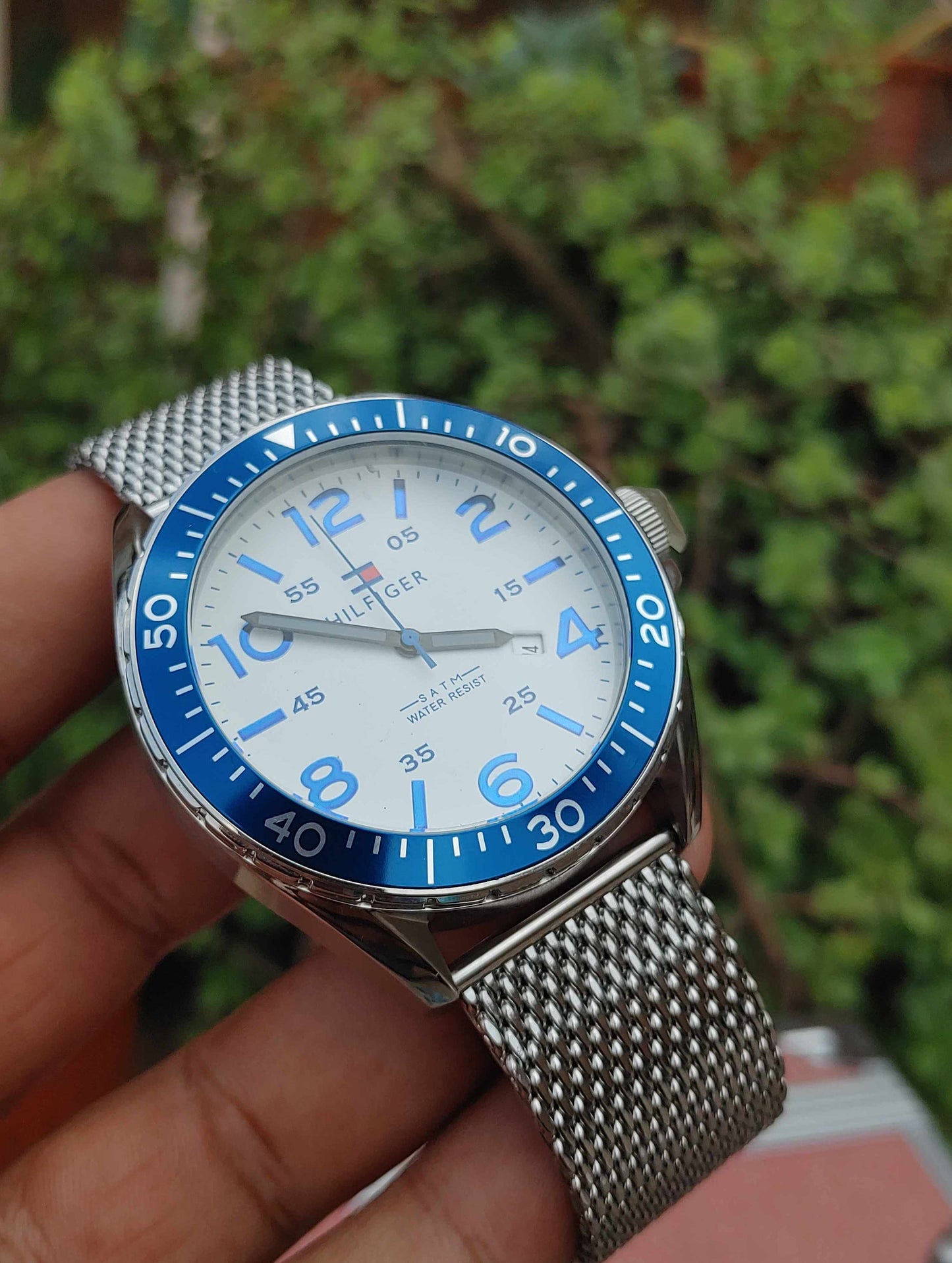 Tommy Hilfiger Sports Solid Stainless Steel Watch For Men