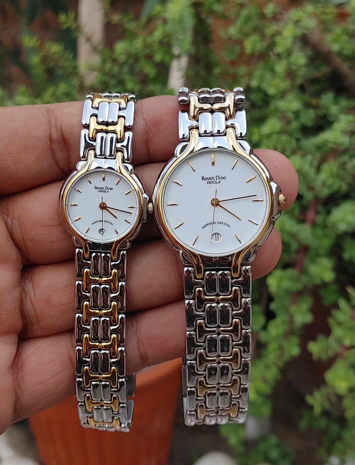 Roven Dino Swiss Watches Pair For Men Women