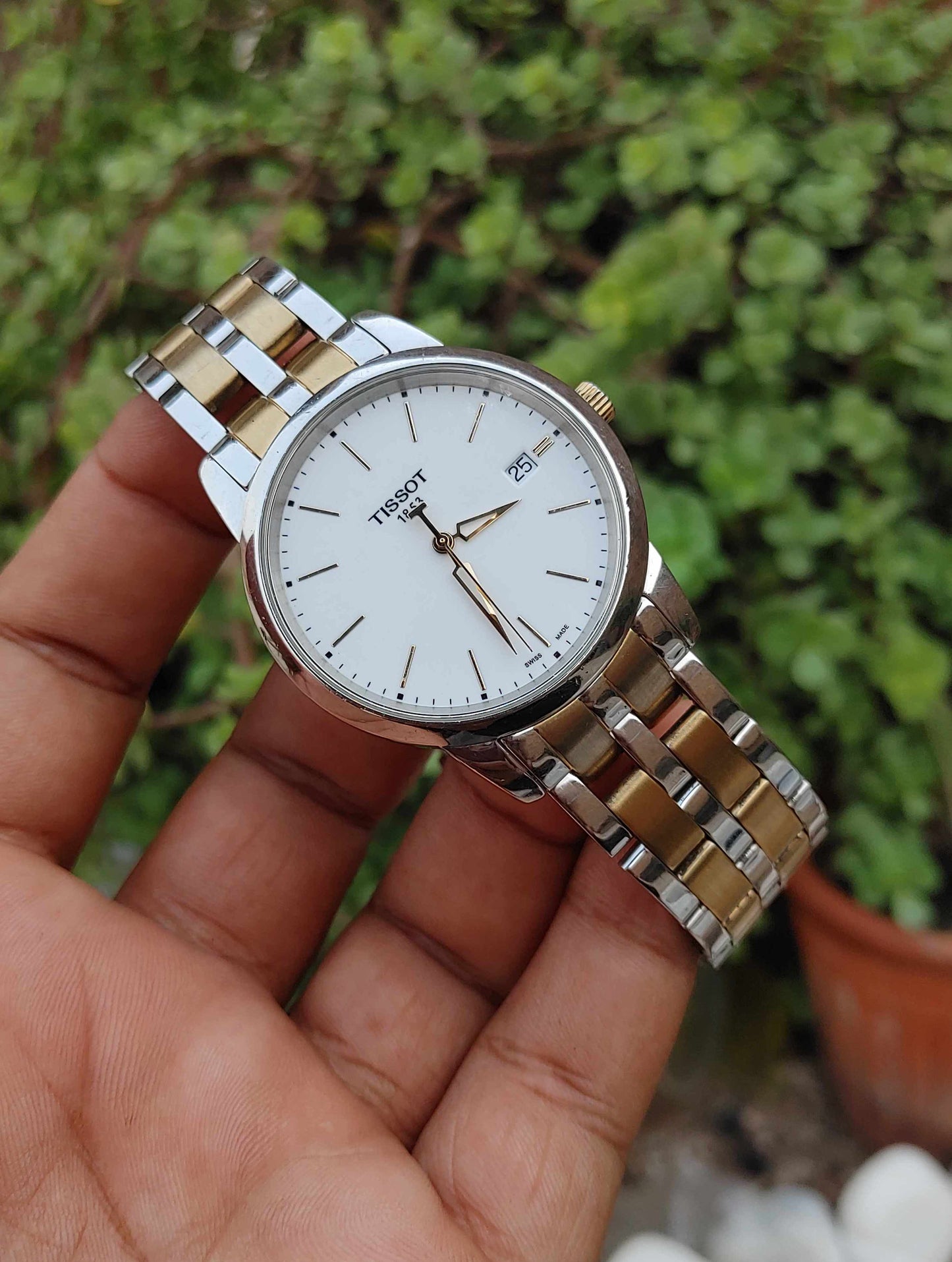 Tissot Swiss Watch For Men Two Tone 41mm Quartz Swiaa Movement Watch