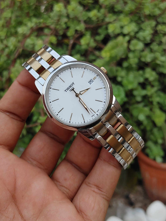 Tissot Swiss Watch For Men Two Tone 41mm Quartz Swiaa Movement Watch