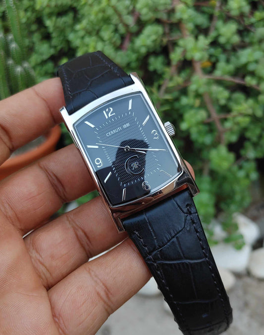 Cerruti RR 44mm Square Dial Watch for Men