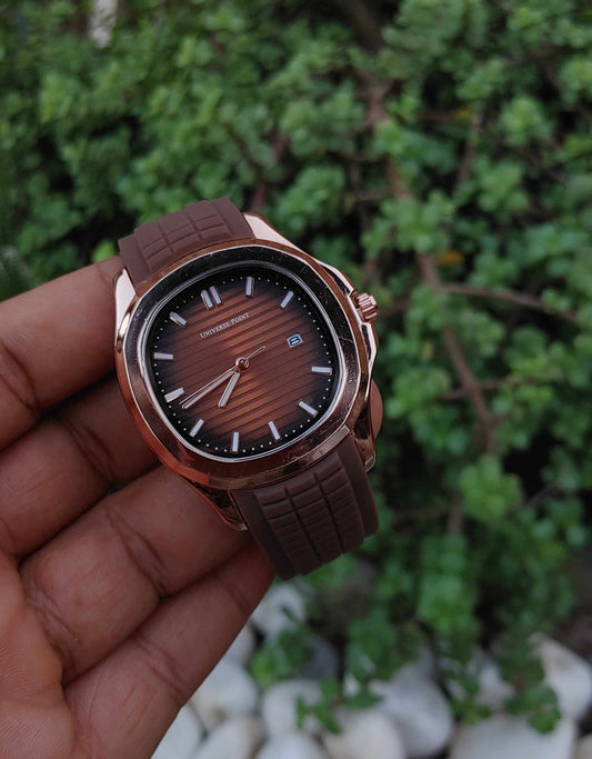 Universe Point Copper Case 40mm Wrist Watch for Men