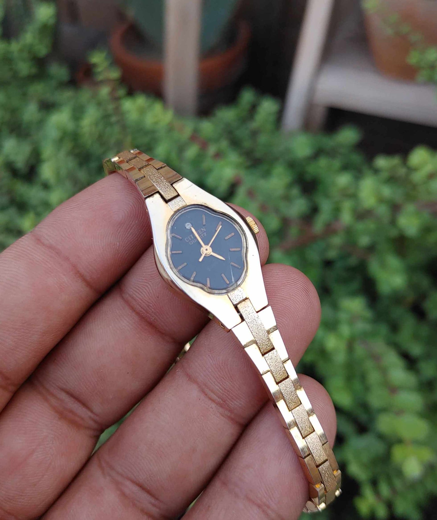 Citizen Vintage 90s Golden Watch for Women