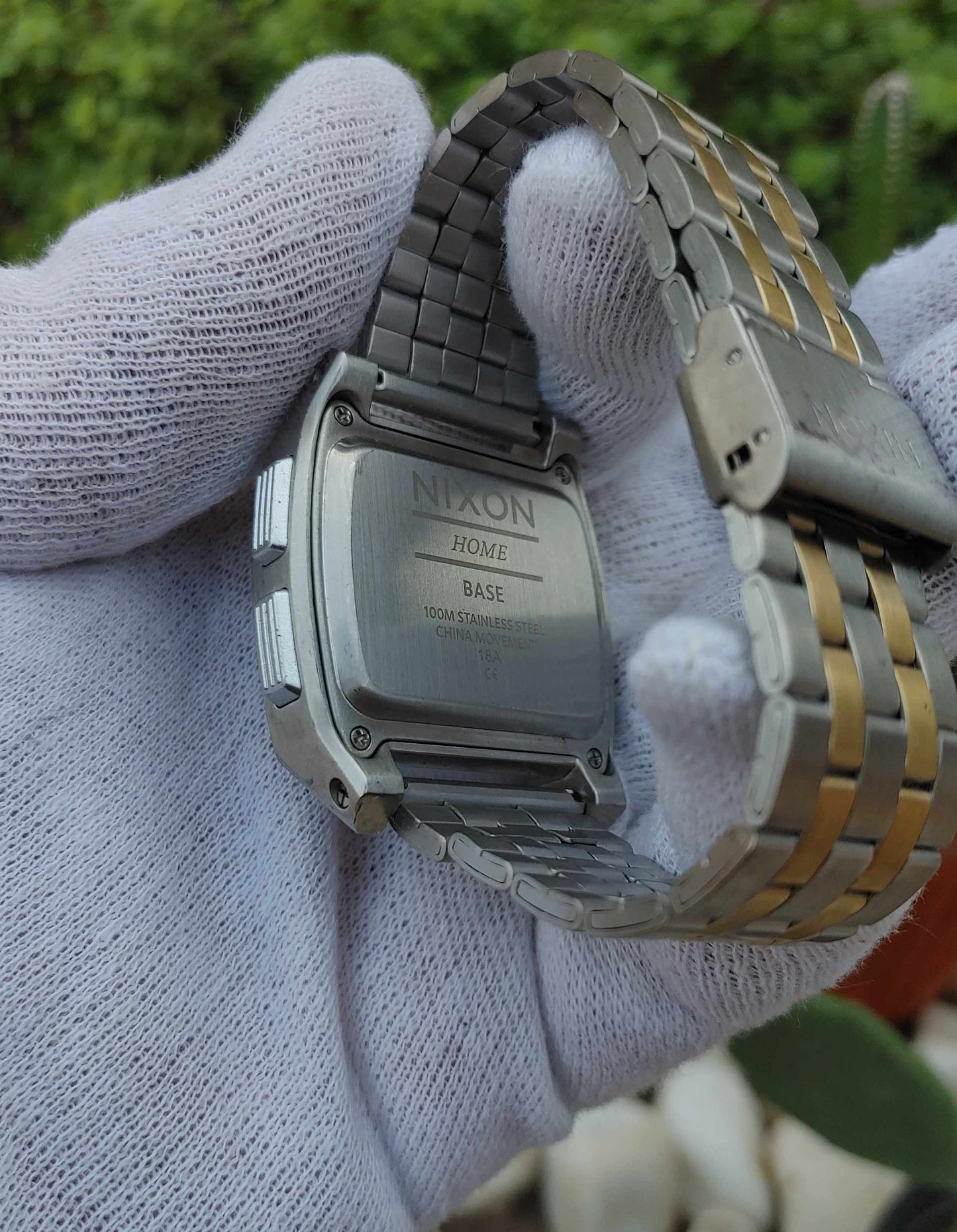 Nixon Two Tone Stainless-steel Digital Watch For Men