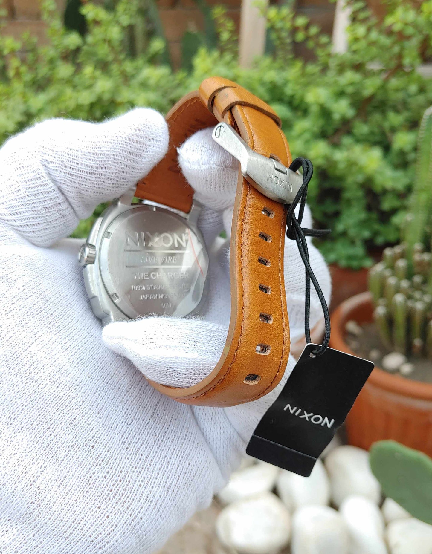 Nixon Brown Leather Strap Casual Watch For Men