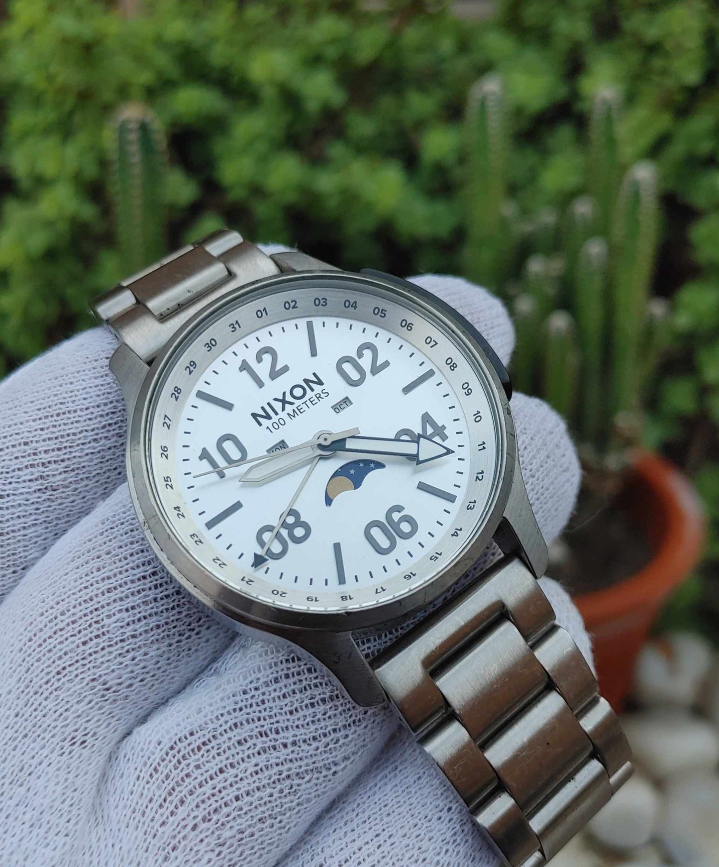 Nixon Moonphase Calender Wrist Watch For Men