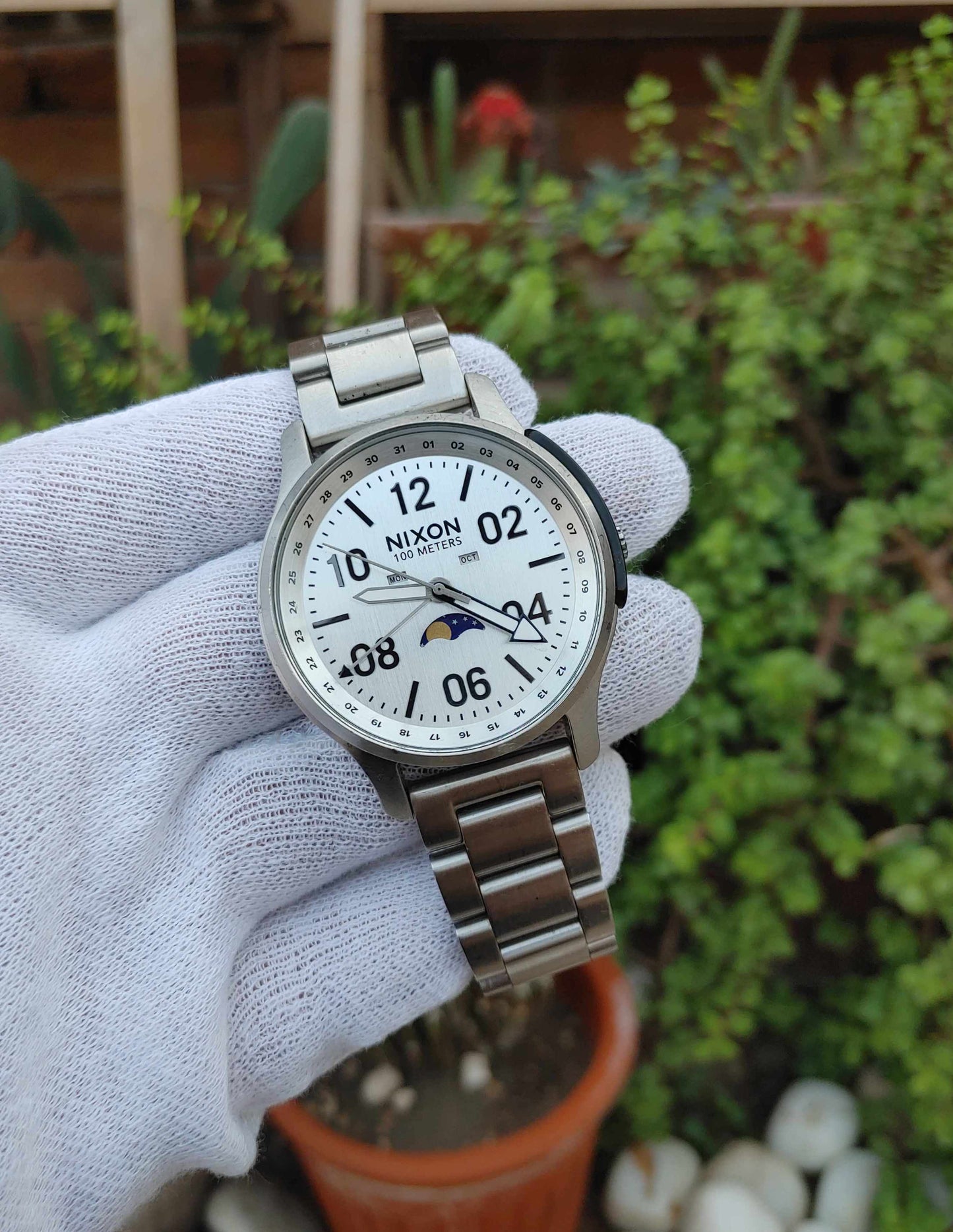 Nixon Moonphase Calender Wrist Watch For Men