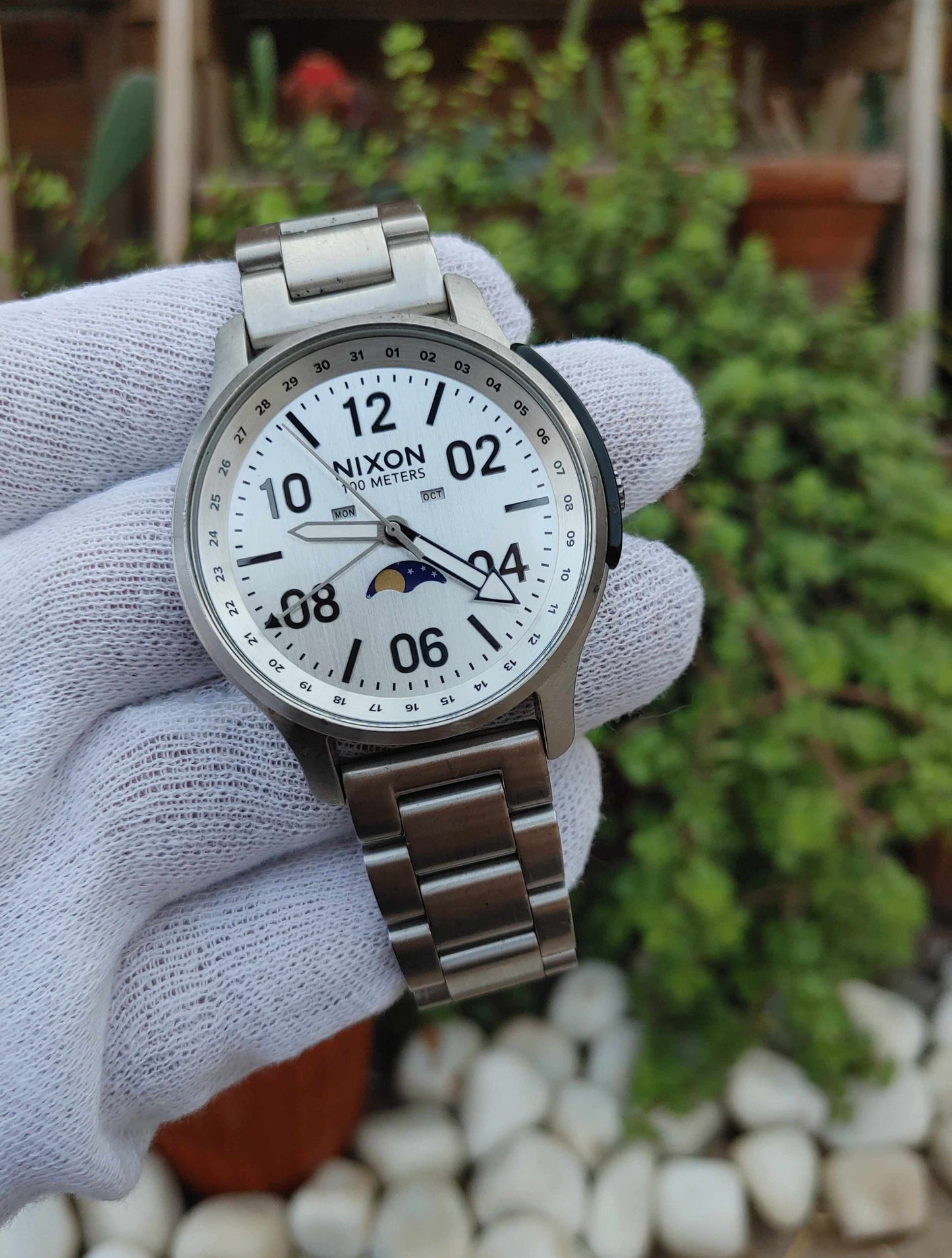 Nixon Moonphase Calender Wrist Watch For Men
