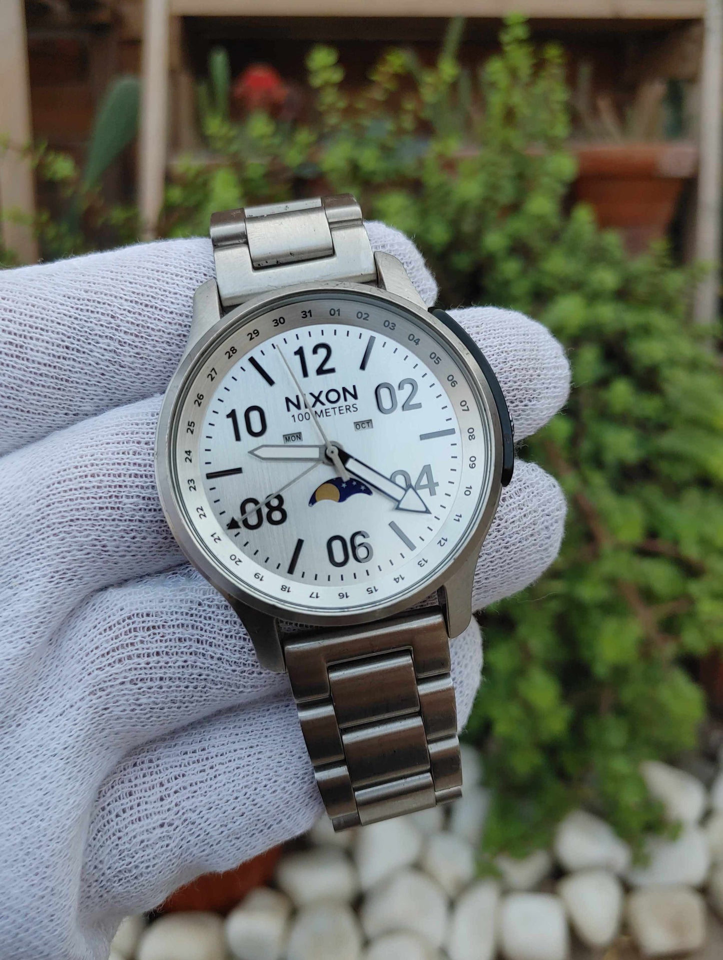 Nixon Moonphase Calender Wrist Watch For Men