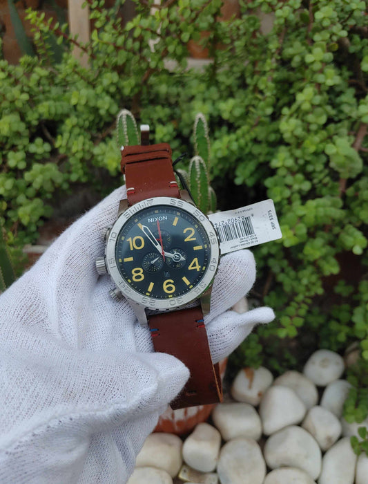 Nixon Brown USA leather Strap Watch For Men
