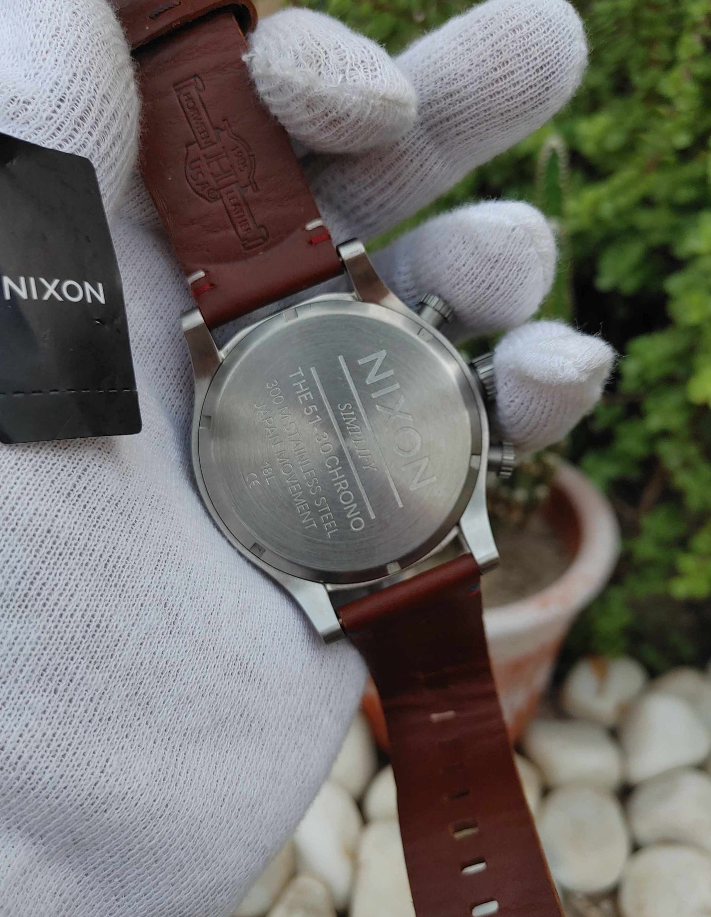 Nixon Brown USA leather Strap Watch For Men