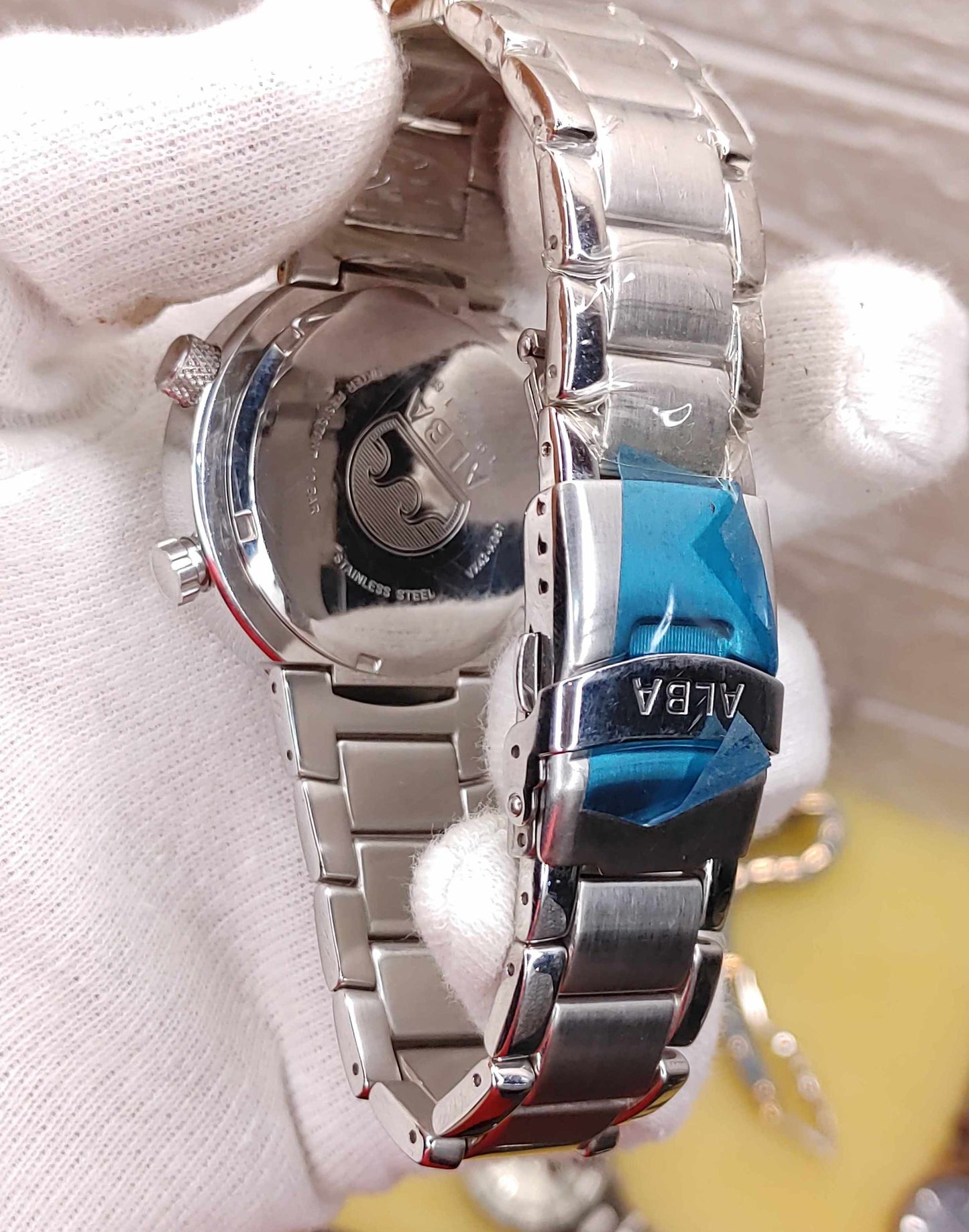 Alba GMT Yellow Dial Quartz Japan Rare Wrist Watch For Men