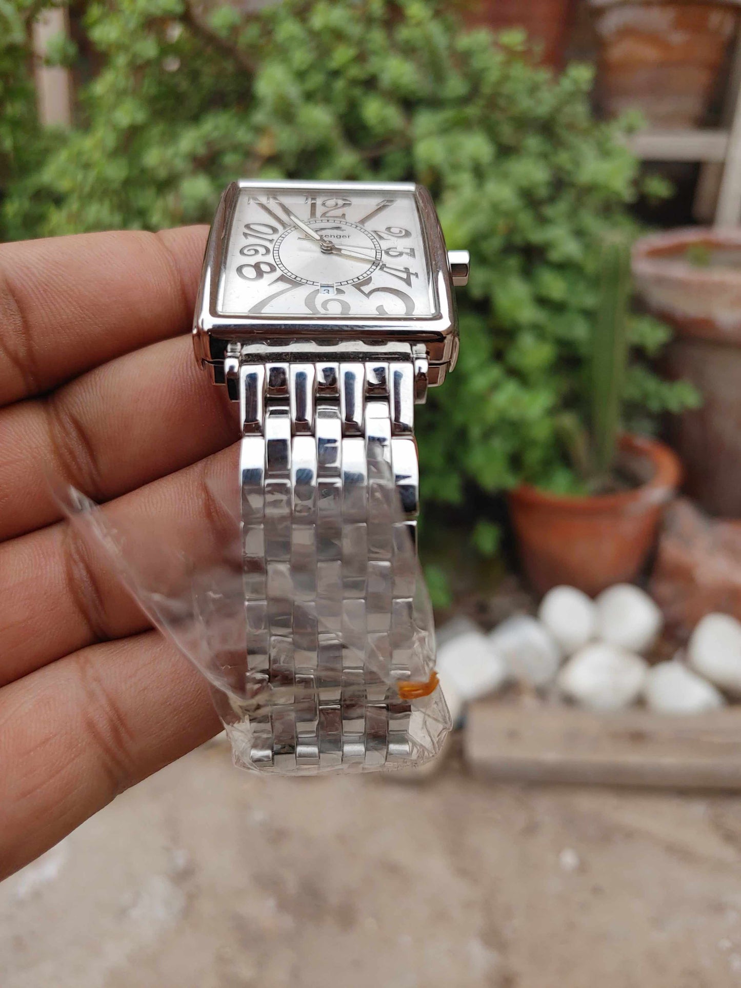 Slazenger Sqaure Dial Wrist Watch For Men