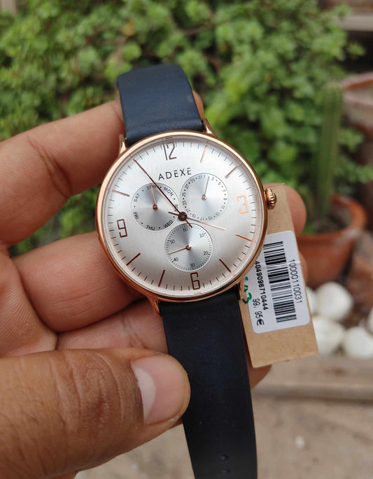 Adexe Beautiful Rose Gold Case Chornograph Wrist Watch For Men