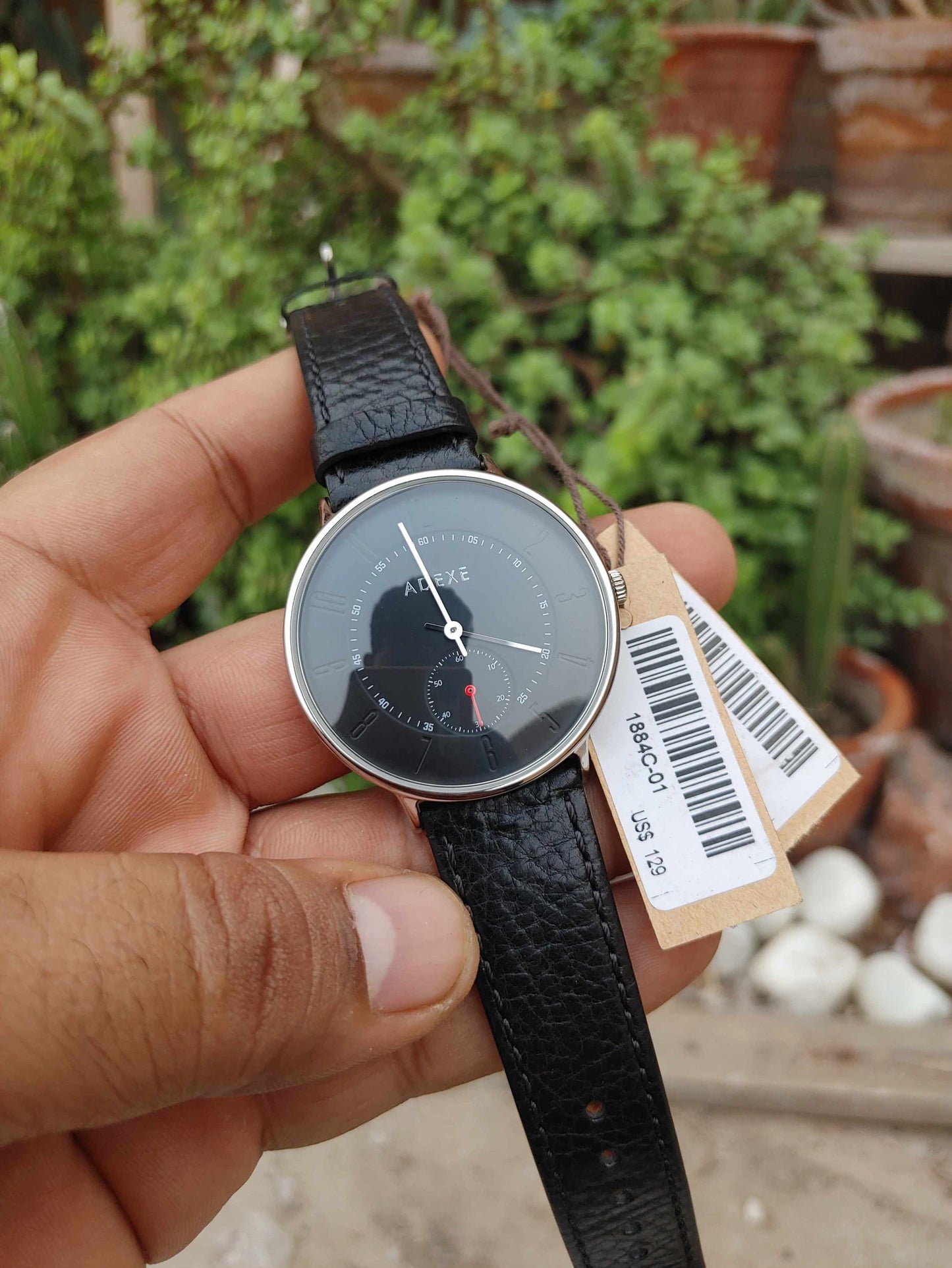 Adexe Down Second Quartz Watch For Men With Tag