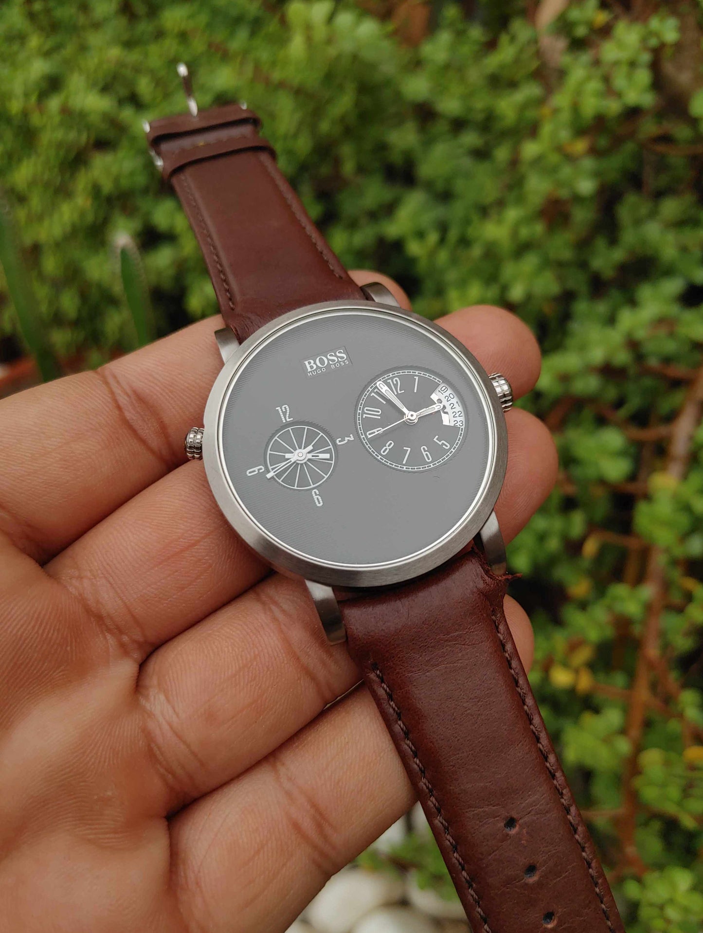 Hugo Boss Dual Time Wrist Watch For Men