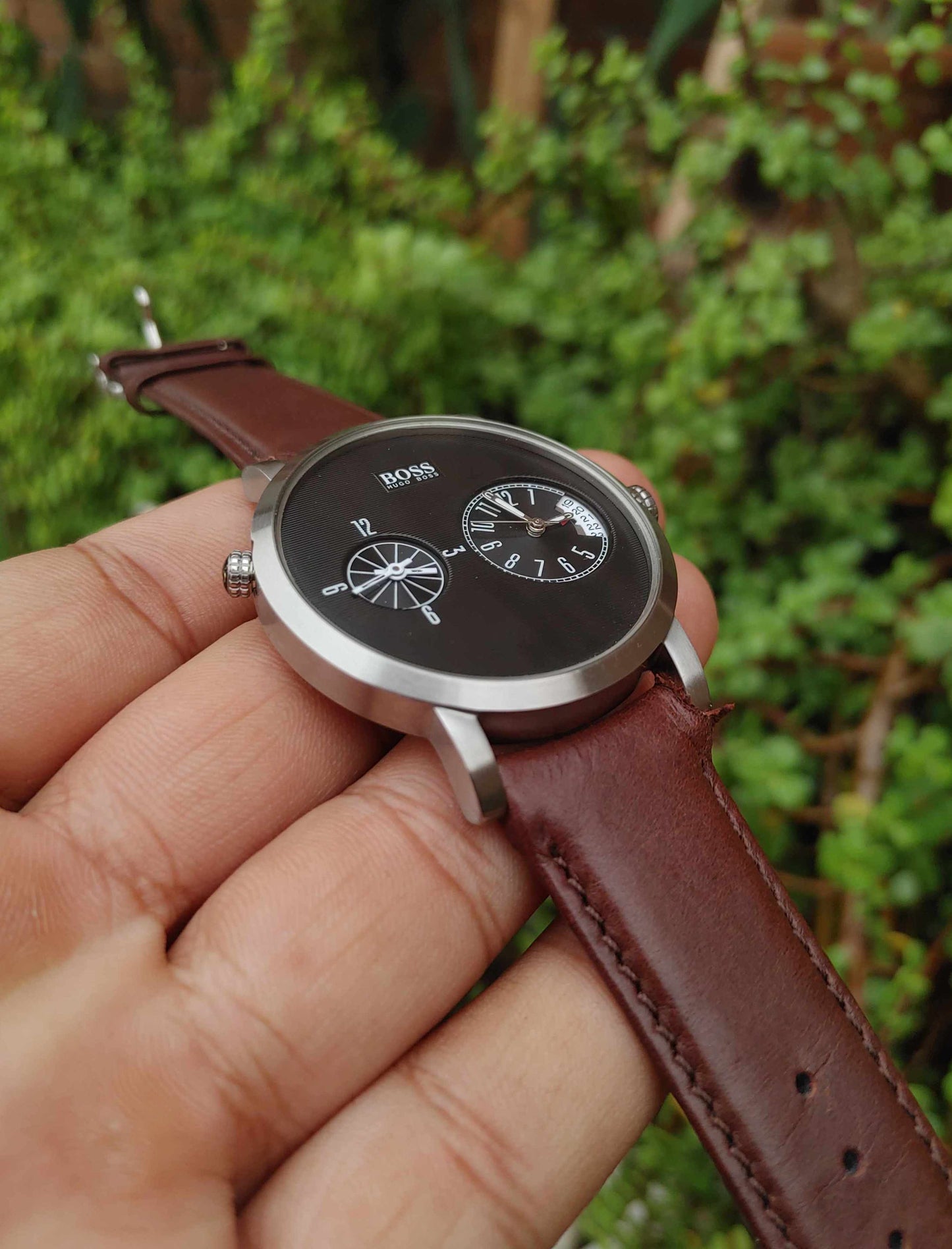 Hugo Boss Dual Time Wrist Watch For Men