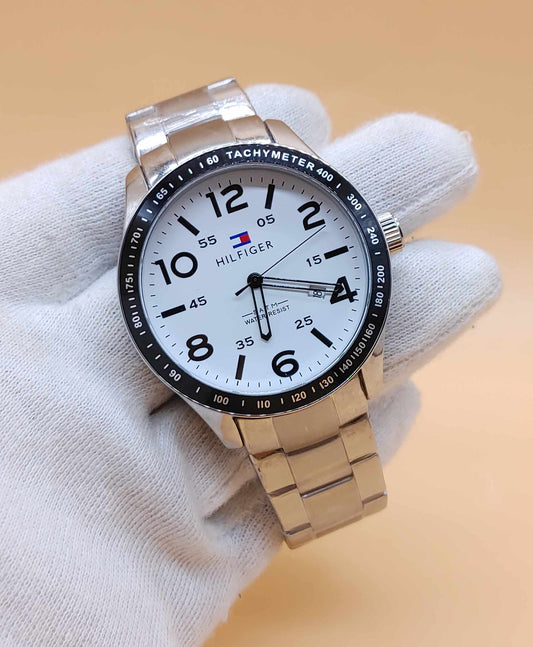 Tommy Hilfiger Stainless Steel Sports Bazel Watch For Men