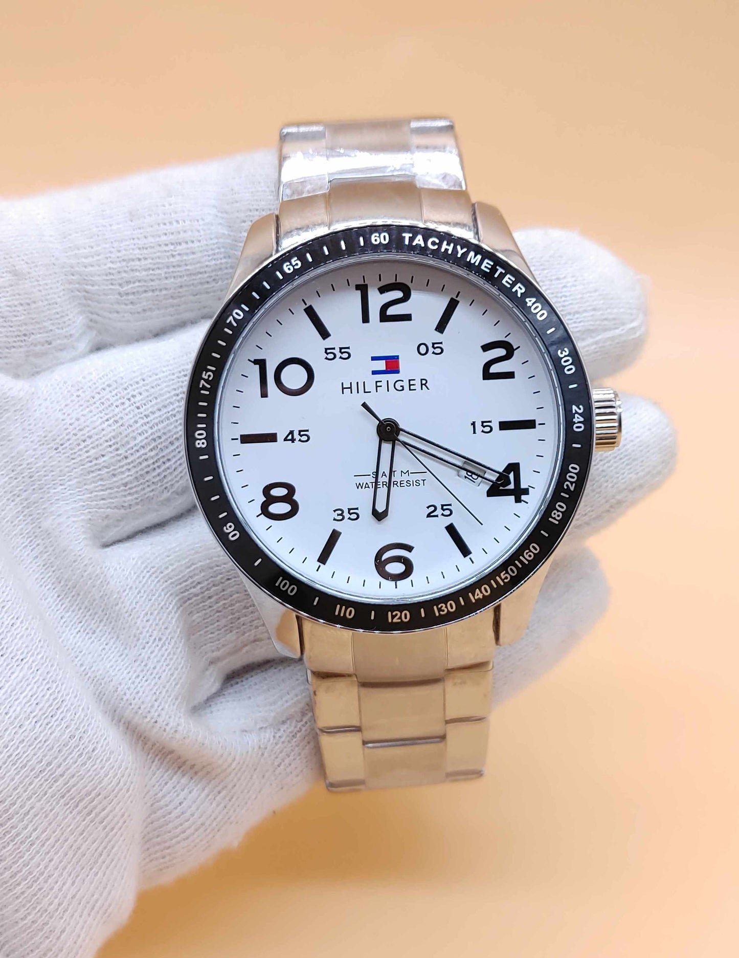Tommy Hilfiger Stainless Steel Sports Bazel Watch For Men