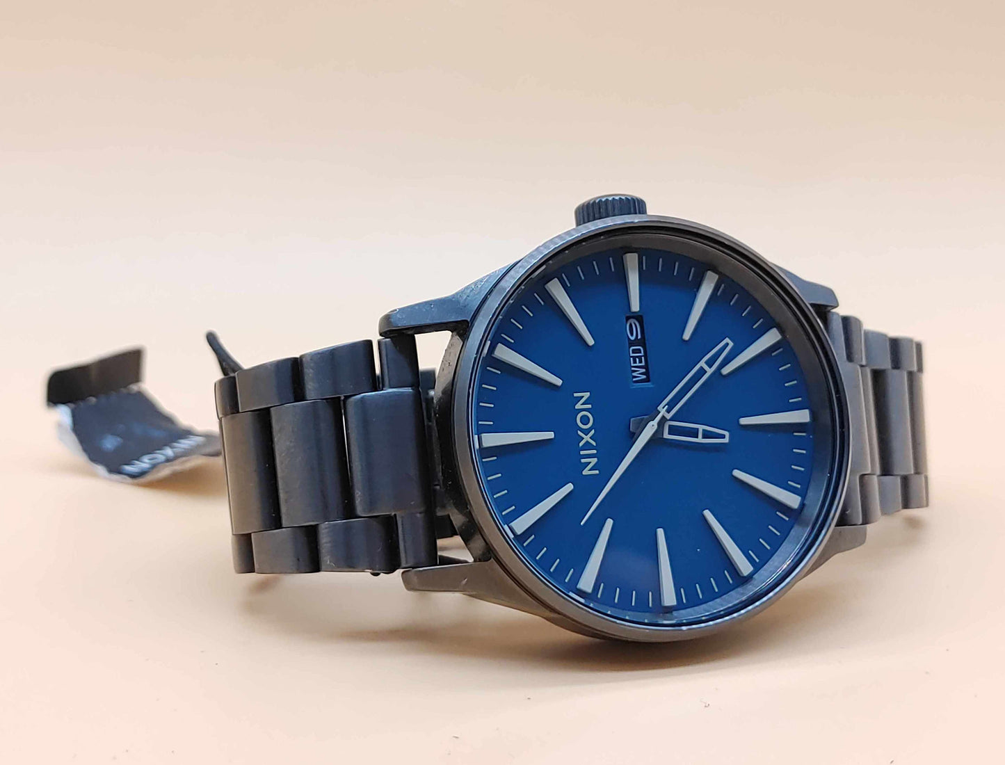 Nixon Blue Dial Stainless-steel 100% Authentic Wrist Watch For Men