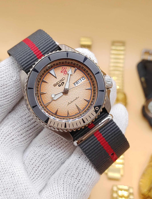 Automatic Seiko Recrafted Nato Strap Watch For Men