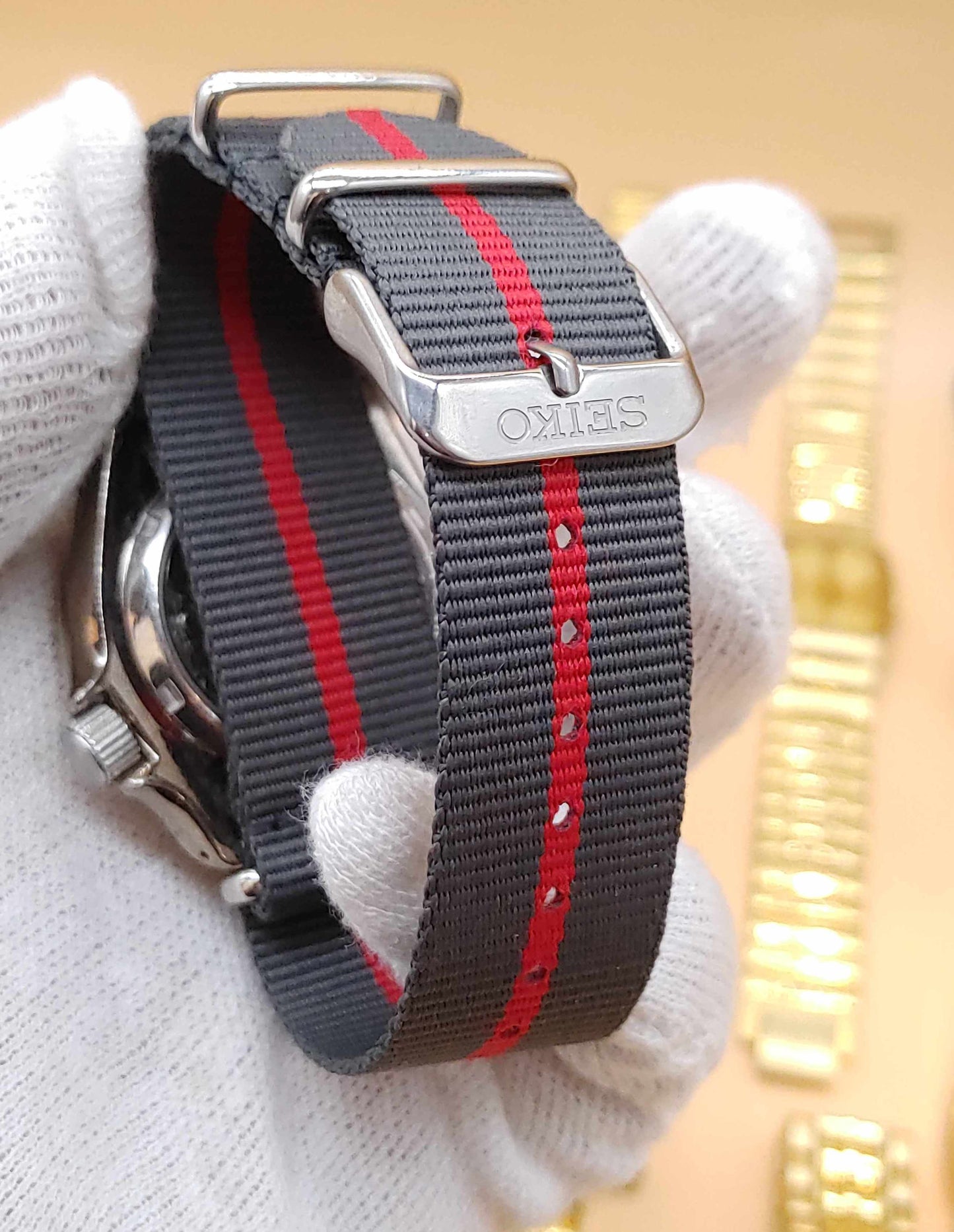 Automatic Seiko Recrafted Nato Strap Watch For Men