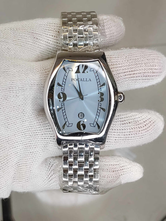 Pocalla 42mm Stainless-steel Wrist watch in Sea Blue Dial For Men