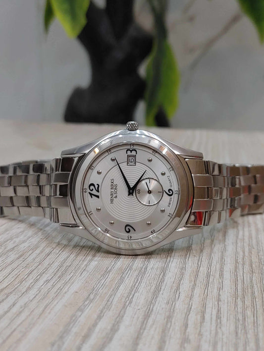 Henry Birks and Sons Down Second Indication Stainless-steel Watch For Men