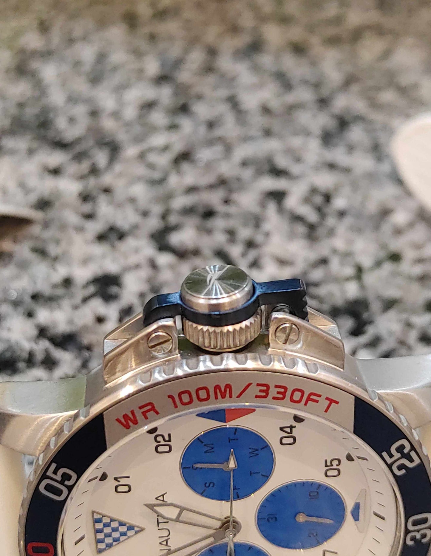 Nautica Sports Watch White Rubber Strap Japan Quartz Date O Graph Watch For Men