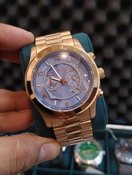 Michael Kors Rose Gold Watch For Men Men Chornograph