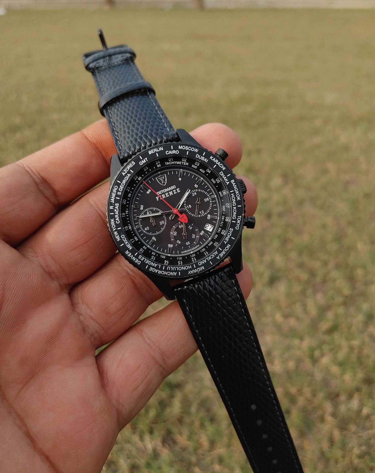 Datomaso Firenze Black Case Diameter Watch For Men