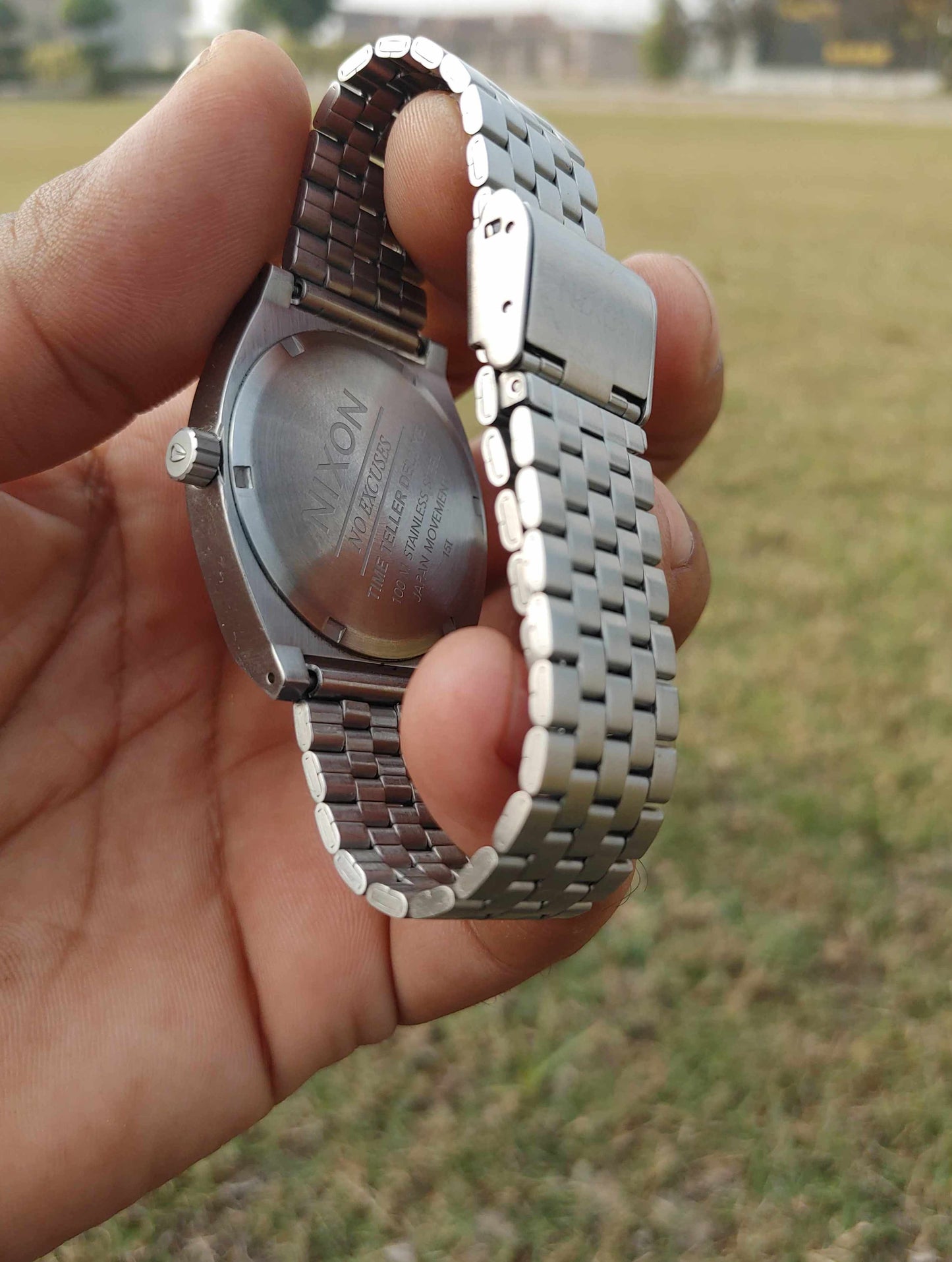 Nixon Date o Graph Watch For Men in Blue Case Diameter