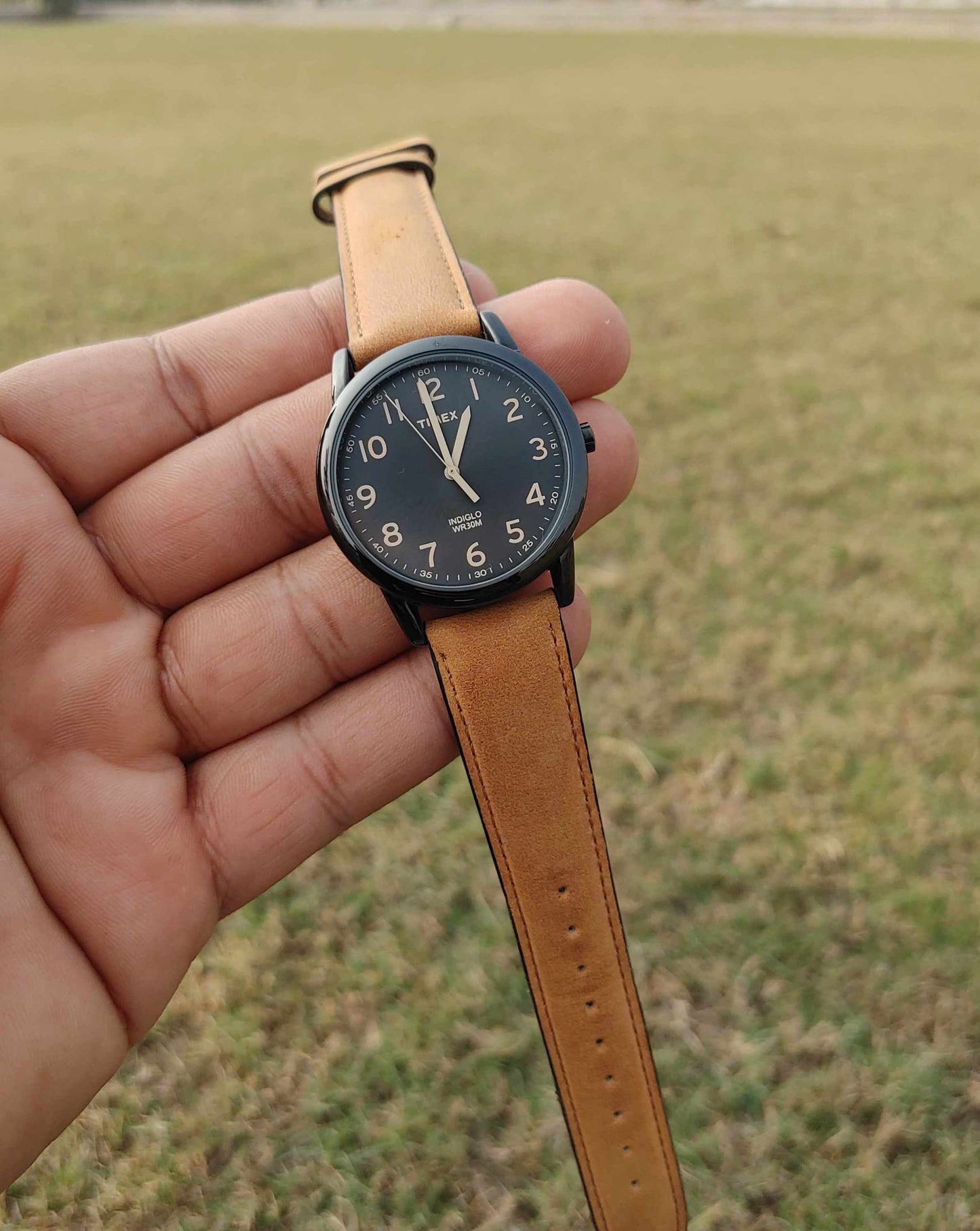 Timex Classic Indiglo Leather Strap Watch For Men 100% Authentic