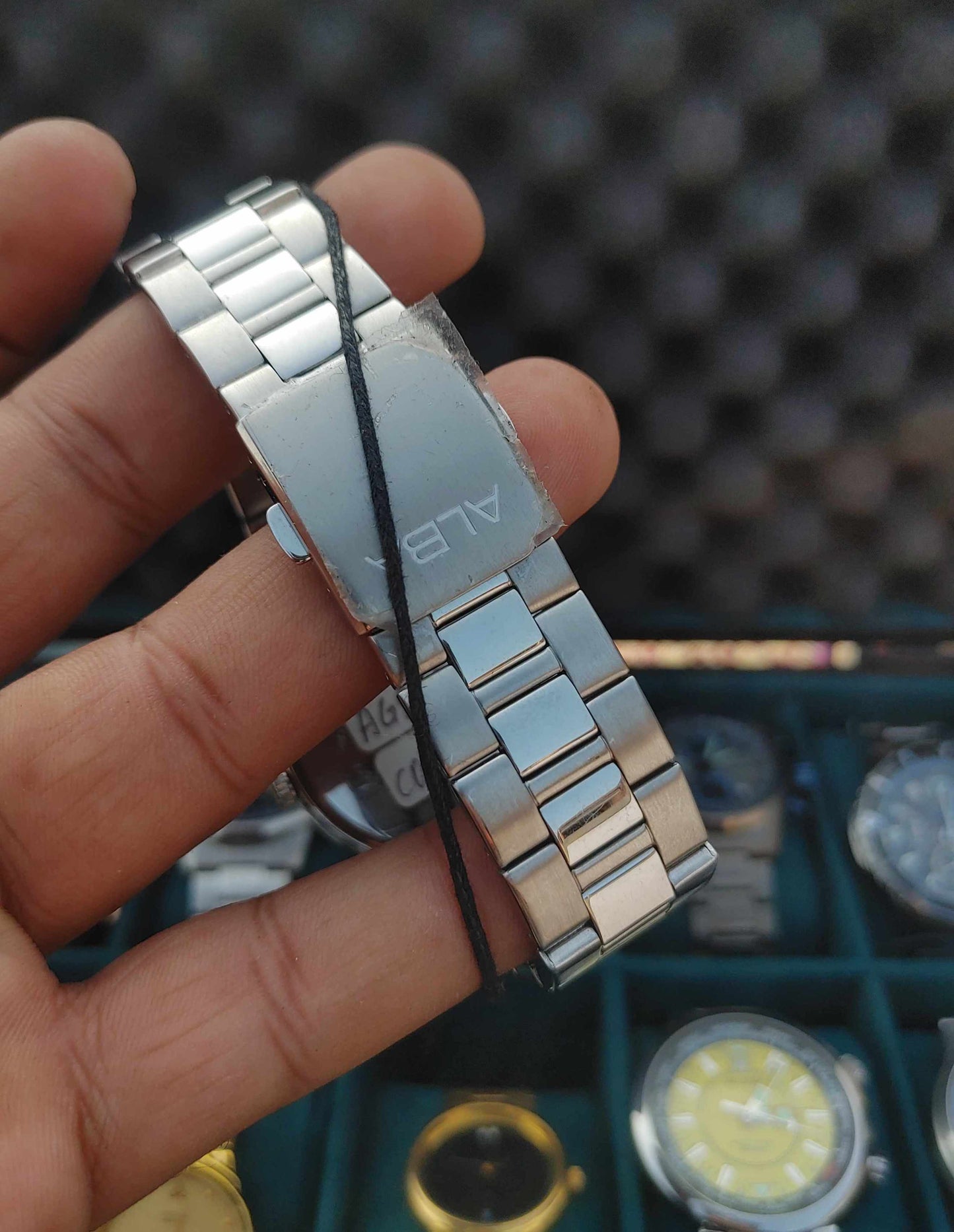 Alba By Seiko Stainless Steel Watch For Men Sky Blue Dial